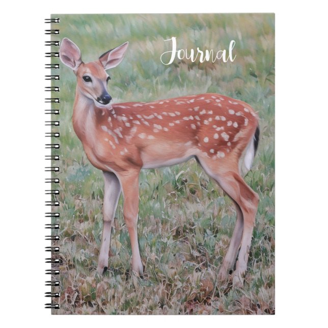 Cuaderno Diario Natural de Arte Baby Deer Fawn (Frente)