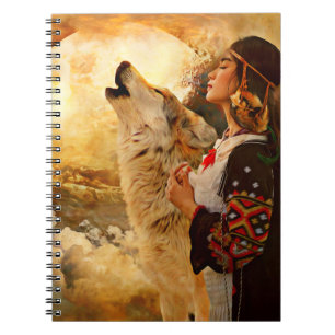 CUADERNO DIARIO NOTEBOOK DE CHICA INDIA AMERICANA