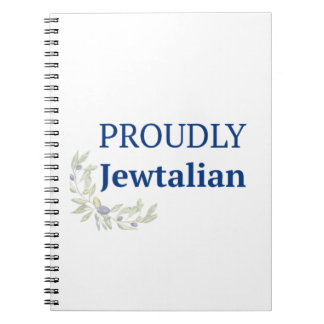 Cuaderno Diario Orgullosamente Judío Italiano