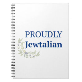 Cuaderno Diario Orgullosamente Judío Italiano | Regalo Judí