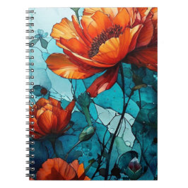 Cuaderno Diario para equipos portátiles Red Poppies