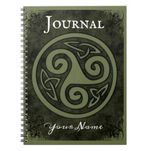 Cuaderno Diario para portátiles Celtic Triskele o Triskeli