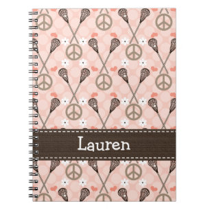 Cuaderno Diario para portátiles de espiral lax de Peace Lov