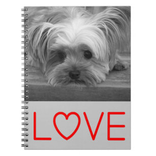 Cuaderno Diario para portátiles Love Yorkshire Terrier Pup