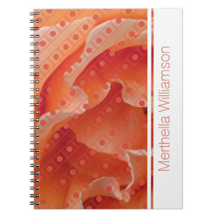 Cuaderno Diario para portátiles Rosa de coral Polka Dot Per