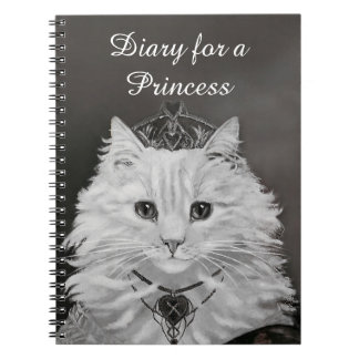 Cuaderno Diario para una princesa - reina del gato de