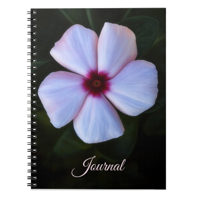 Cuaderno Diario Personal Flor Rosa Grande (Frente)