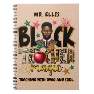 Cuaderno Diario personalizable para educadores negros