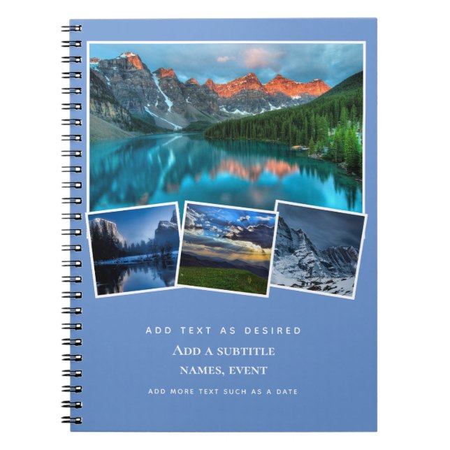 Cuaderno Diario personalizado Añadir fotos y idea de regalo (Frente)