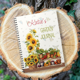 Cuaderno Diario Personalizado de Jardín de Verduras