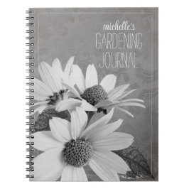 Cuaderno Diario Personalizado de Jardinería Moody Daisy