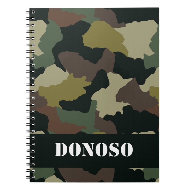 Cuaderno Diario personalizado de tonos de la Tierra (Frente)