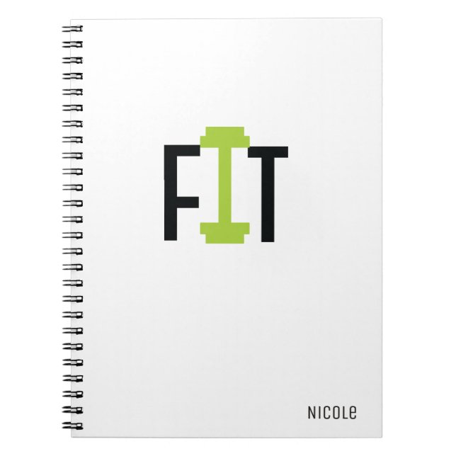 Cuaderno Diario personalizado del Personalizado de aptitud  (Frente)