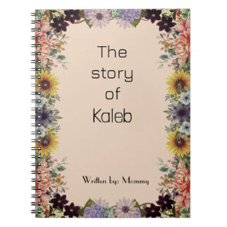 Cuaderno Diario personalizado en espiral para nueva mamá