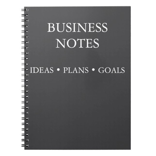 Cuaderno Diario profesional para reuniones e ideas (Frente)