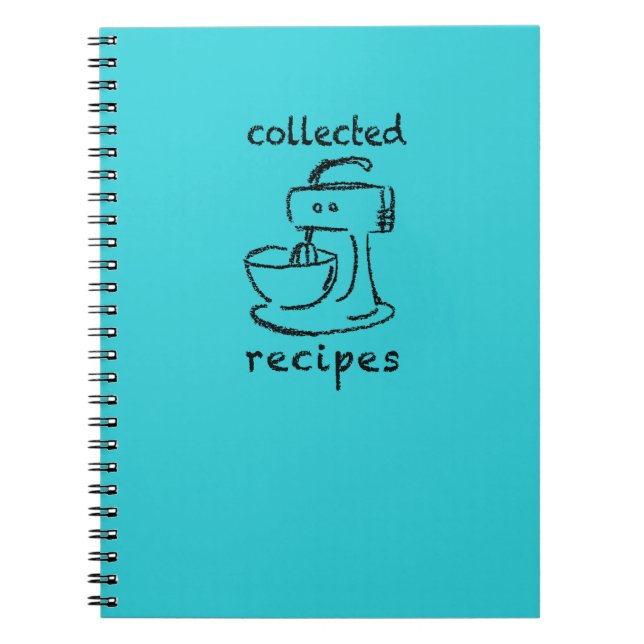 Cuaderno Diario recogido mezclador de las recetas de la (Frente)