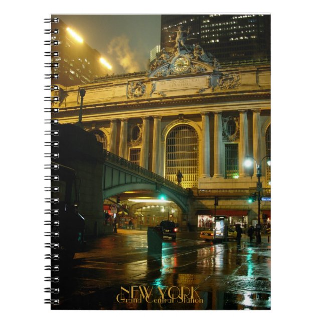 Cuaderno Diario Romántico Grand Central de New York Noteboo (Frente)