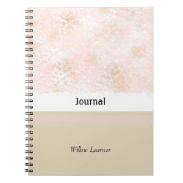 Cuaderno Diario Rosa Sonrojado y Taupe