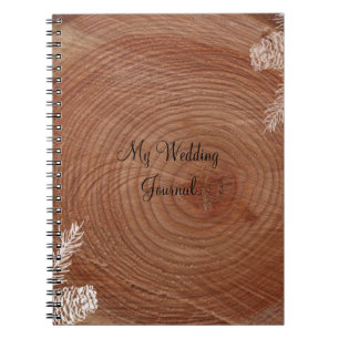 Cuaderno Diario rústico de la boda del país de los anillos