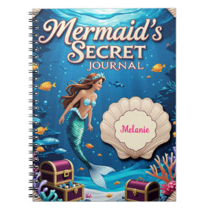 Cuaderno Diario Secreto de la Sirena – Personalizado Subacu