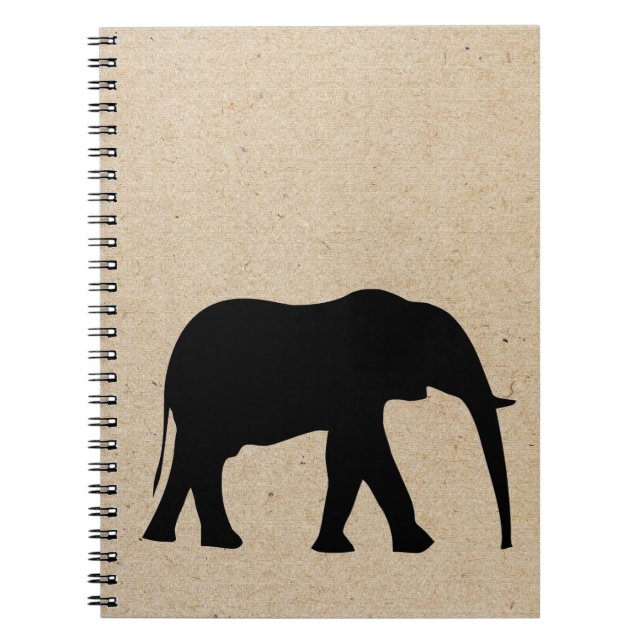 Cuaderno diario sellado tinta del elefante (Frente)