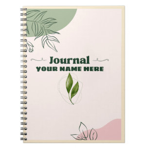 CUADERNO DIARIO SIMPLE CON SU NOMBRE