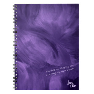 Cuaderno Diario SPWW de Violeta Niebla Púrpura de Flujo Lib