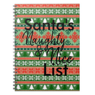 Cuaderno Diario travieso y bonito de Santa Claus