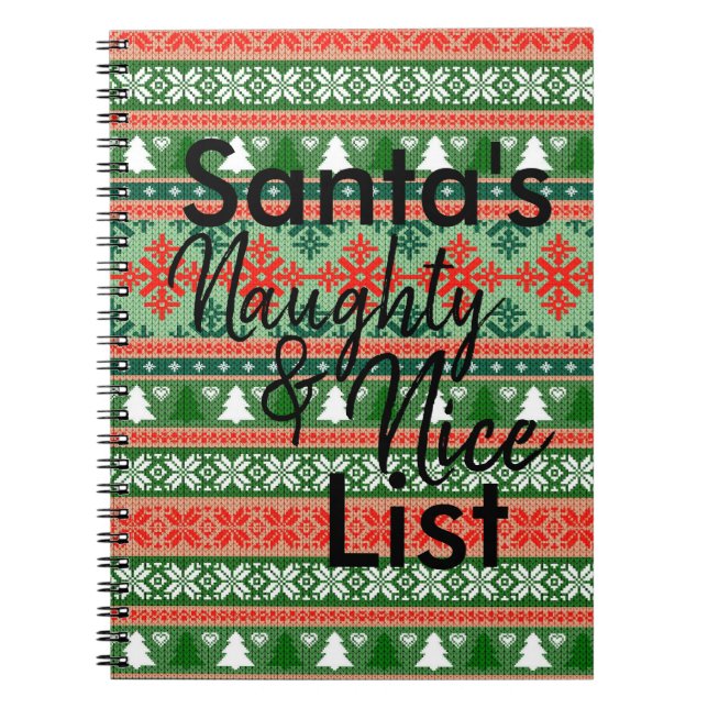 Cuaderno Diario travieso y bonito de Santa Claus (Frente)