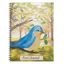 Diario Watercolor Bluebird