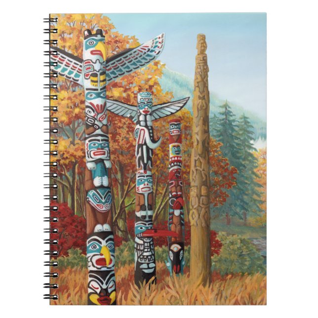 Cuaderno Diario y libros de arte de Tótem de Vancouver para (Frente)