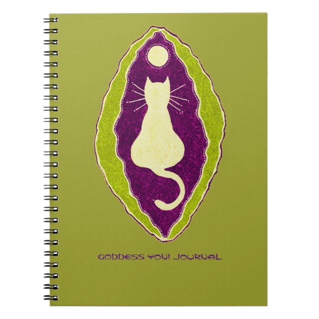 Cuaderno Diario Yoni de Pussy Kat Goddess (Frente)