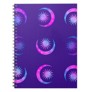 Cuaderno Diario Zen de Sueños de la Luna y el Sol Violeta Í