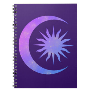 Cuaderno Diario Zen de Sueños de la Luna y el Sol Violeta Í