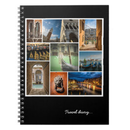 Cuaderno Diarios de Viajes de Venecia, Italia, Europa