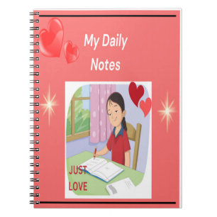 Cuaderno Diarios y diversión de Clipart: foto personalizada