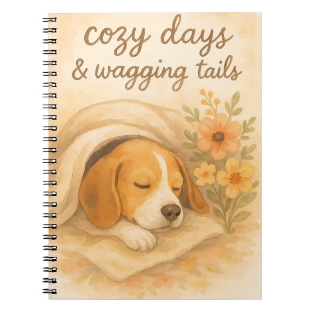 Cuaderno Días Acogedores & Colas Menéandose (Frente)