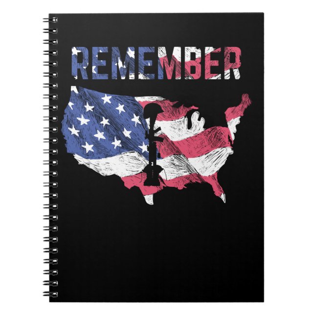 Cuaderno Días conmemorativos bandera de Estados Unidos orgu (Frente)