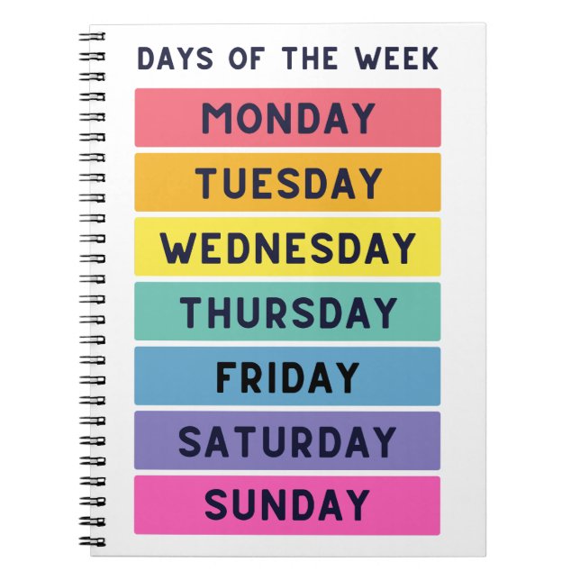 Cuaderno Días de la Semana de la Educación Escolar (Frente)