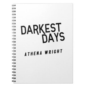 Cuaderno Días más oscuros por Athena Wright Notebook Whit