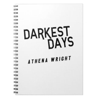 Cuaderno Días más oscuros por Athena Wright Notebook White
