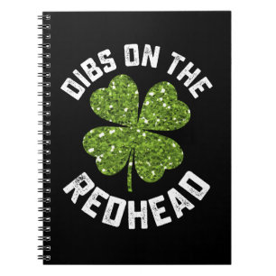 Cuaderno Dibs En La Pelirroja Día De San Patricio Trébol
