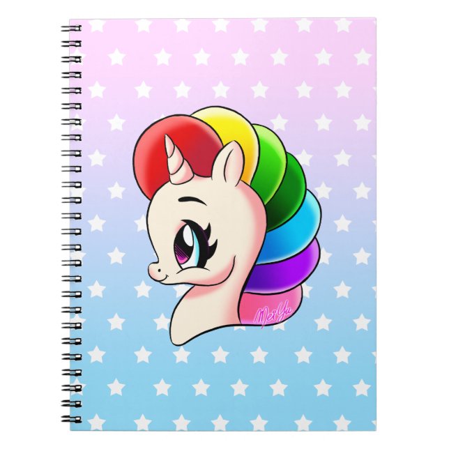Cuaderno dibujado mano elegante de la escuela del (Frente)