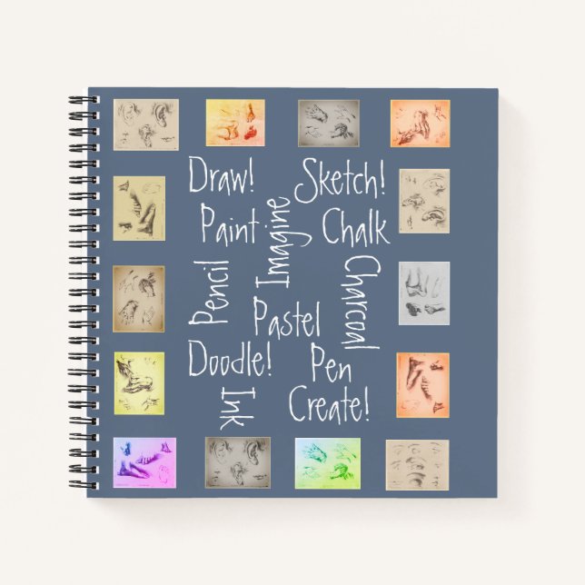 Cuaderno Dibujar, pintar, esbozar Personalizado de estudios (Anverso)