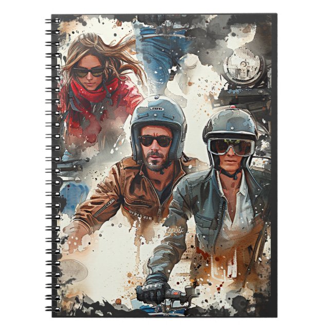Cuaderno Dibujo acuarela MotoBikers (Frente)