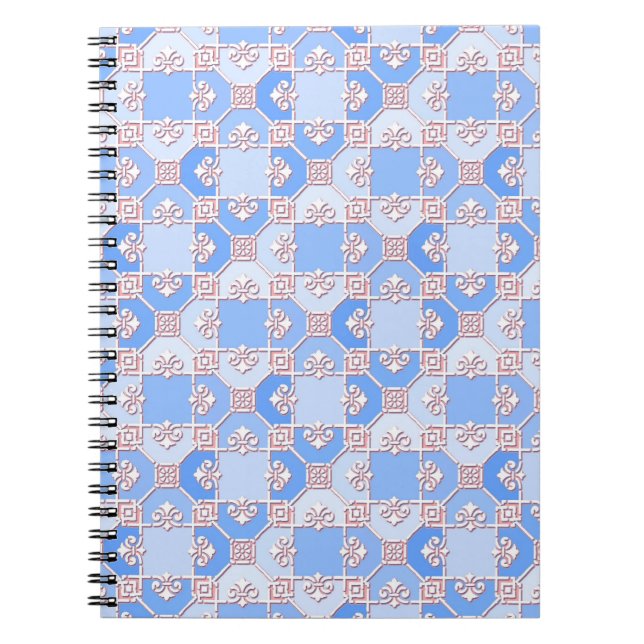 Cuaderno Dibujo Adorable en Tonos de Azul (Frente)