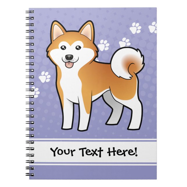 Cuaderno Dibujo animado Akita Inu/Shiba Inu (Frente)
