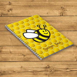 Cuaderno Dibujo animado de abeja melífera