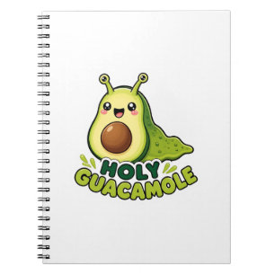 Cuaderno Dibujo animado de babosa de aguacate Kawaii lindo 