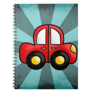 Cuaderno dibujo animado de coche